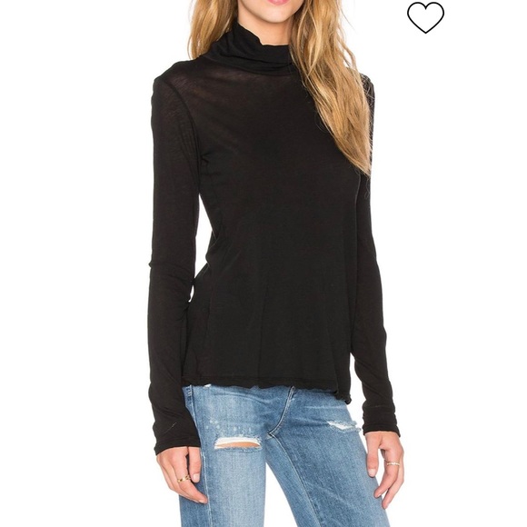 JAMES PERSE  black turtleneck with back detail - Picture 1 of 7